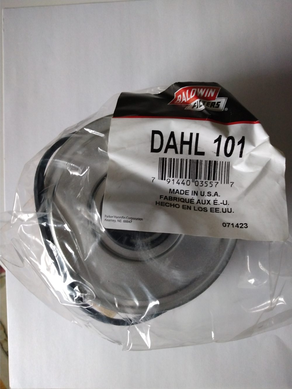 Dahl 101 Filter Element