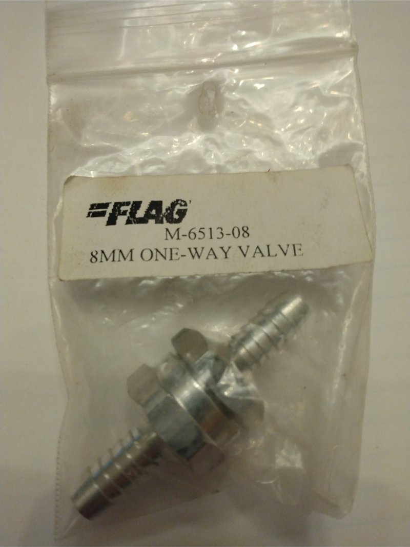 F-M-6513-08 8MM One Way Valve