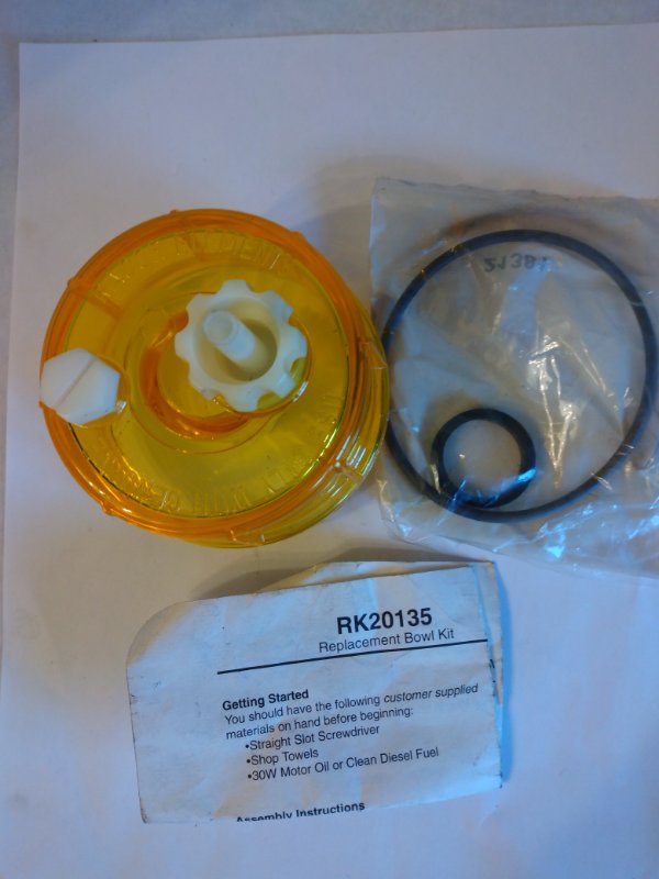 RAC-RK20135 Bowl Assy Clear w/Seals